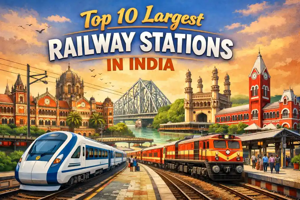 Top 10 Largest Railway Stations in India-2026